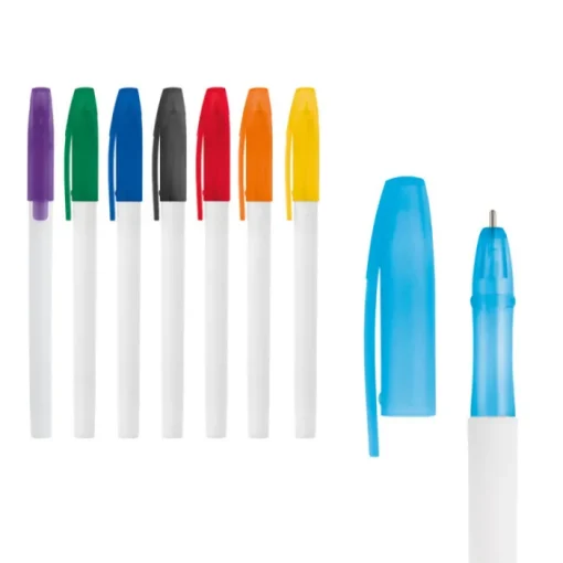 Gift Campaign Penna classica economica con cappuccio inchiostro blu Colorcap Print> Penne Di Plastica