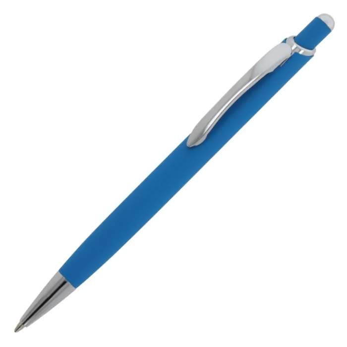 Gift Campaign Penna colorata in alluminio con finitura soft-touch e inchiostro blu> Penne In Metallo