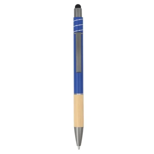 Gift Campaign Penna con dettaglio in bambù e spinner antistress inchiostro blu> Penne Ecologiche