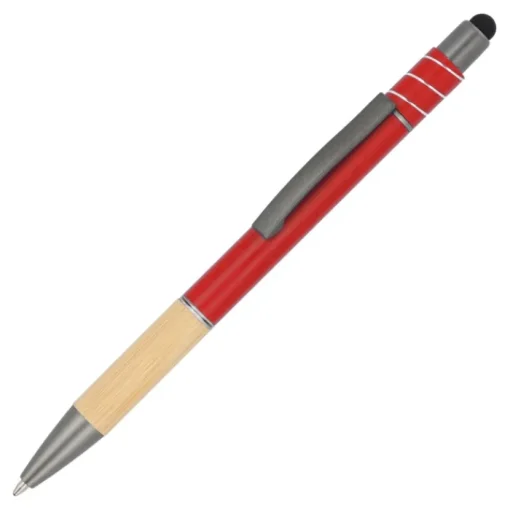 Gift Campaign Penna con dettaglio in bambù e spinner antistress inchiostro blu> Penne Ecologiche