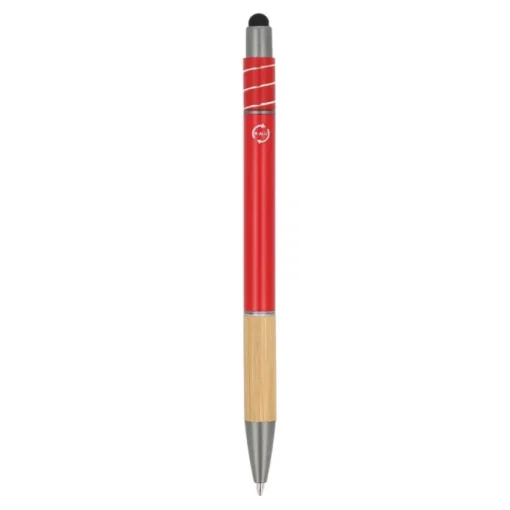 Gift Campaign Penna con dettaglio in bambù e spinner antistress inchiostro blu> Penne Ecologiche
