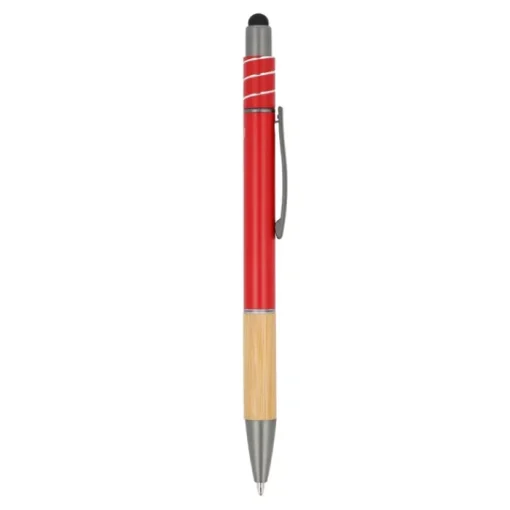 Gift Campaign Penna con dettaglio in bambù e spinner antistress inchiostro blu> Penne Ecologiche