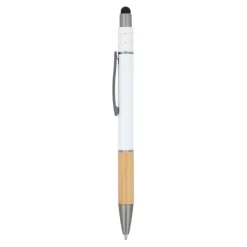 Gift Campaign Penna con dettaglio in bambù e spinner antistress inchiostro blu></noscript> Penne Ecologiche