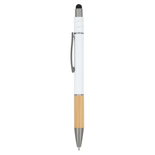 Gift Campaign Penna con dettaglio in bambù e spinner antistress inchiostro blu> Penne Ecologiche