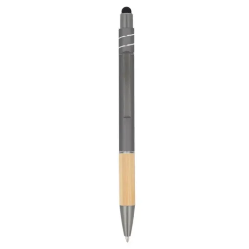 Gift Campaign Penna con dettaglio in bambù e spinner antistress inchiostro blu> Penne Ecologiche