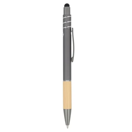Gift Campaign Penna con dettaglio in bambù e spinner antistress inchiostro blu> Penne Ecologiche