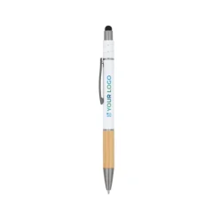 Gift Campaign Penna con dettaglio in bambù e spinner antistress inchiostro blu></noscript> Penne Ecologiche