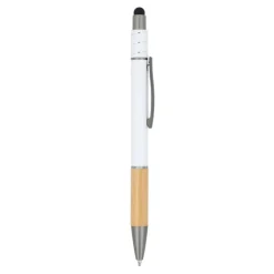 Gift Campaign Penna con dettaglio in bambù e spinner antistress inchiostro blu></noscript> Penne Ecologiche