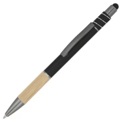 Gift Campaign Penna con dettaglio in bambù e spinner antistress inchiostro blu></noscript> Penne Ecologiche