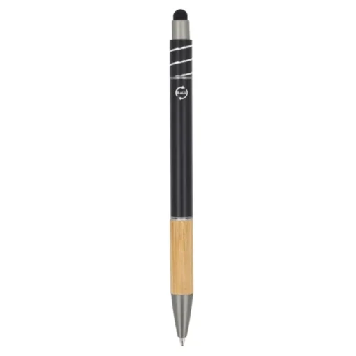 Gift Campaign Penna con dettaglio in bambù e spinner antistress inchiostro blu> Penne Ecologiche