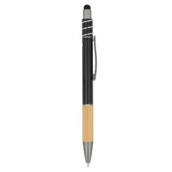 Gift Campaign Penna con dettaglio in bambù e spinner antistress inchiostro blu></noscript> Penne Ecologiche