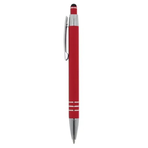 Gift Campaign Penna con finitura soft-touch 3 anelli argentati e inchiostro blu> Penne In Metallo