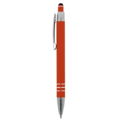 Gift Campaign Penna con finitura soft-touch 3 anelli argentati e inchiostro blu></noscript> Penne In Metallo
