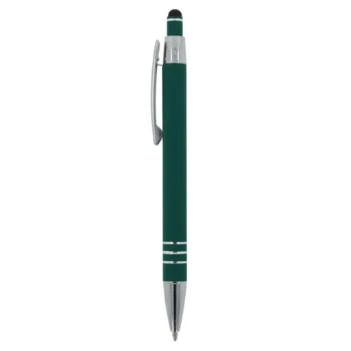 Gift Campaign Penna con finitura soft-touch 3 anelli argentati e inchiostro blu> Penne In Metallo