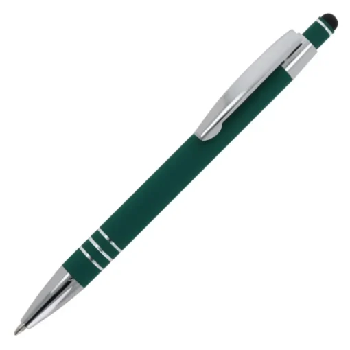 Gift Campaign Penna con finitura soft-touch 3 anelli argentati e inchiostro blu> Penne In Metallo