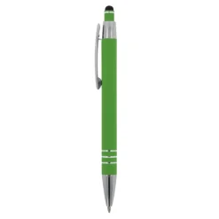 Gift Campaign Penna con finitura soft-touch 3 anelli argentati e inchiostro blu></noscript> Penne In Metallo