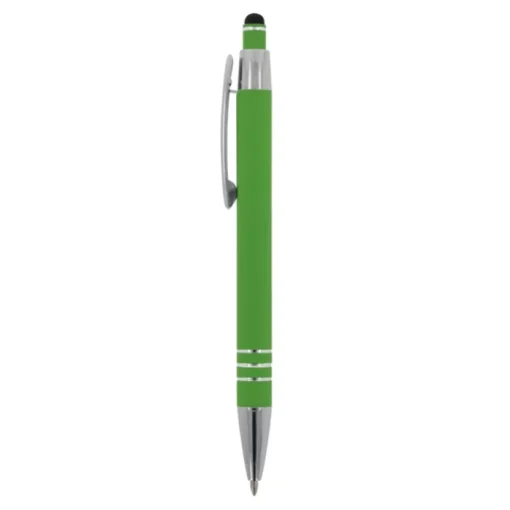 Gift Campaign Penna con finitura soft-touch 3 anelli argentati e inchiostro blu> Penne In Metallo