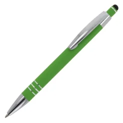 Gift Campaign Penna con finitura soft-touch 3 anelli argentati e inchiostro blu></noscript> Penne In Metallo