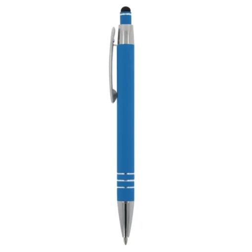 Gift Campaign Penna con finitura soft-touch 3 anelli argentati e inchiostro blu> Penne In Metallo