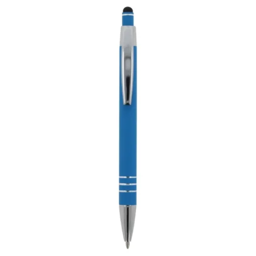 Gift Campaign Penna con finitura soft-touch 3 anelli argentati e inchiostro blu> Penne In Metallo