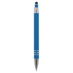 Gift Campaign Penna con finitura soft-touch 3 anelli argentati e inchiostro blu></noscript> Penne In Metallo