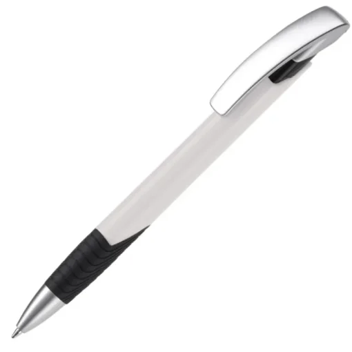 Gift Campaign Penna con impugnatura testurizzata, clip argentata e inchiostro blu> Penne Di Plastica