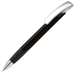 Gift Campaign Penna con impugnatura testurizzata, clip argentata e inchiostro blu> Penne Di Plastica