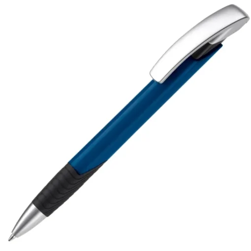 Gift Campaign Penna con impugnatura testurizzata, clip argentata e inchiostro blu> Penne Di Plastica