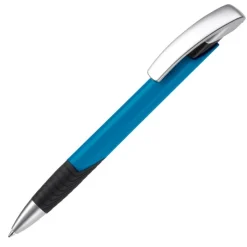 Gift Campaign Penna con impugnatura testurizzata, clip argentata e inchiostro blu></noscript> Penne Di Plastica