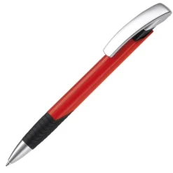 Gift Campaign Penna con impugnatura testurizzata, clip argentata e inchiostro blu></noscript> Penne Di Plastica