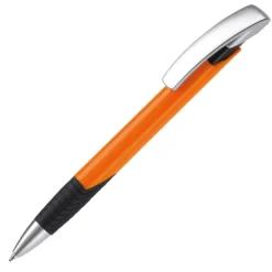 Gift Campaign Penna con impugnatura testurizzata, clip argentata e inchiostro blu></noscript> Penne Di Plastica