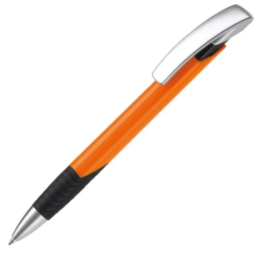 Gift Campaign Penna con impugnatura testurizzata, clip argentata e inchiostro blu> Penne Di Plastica