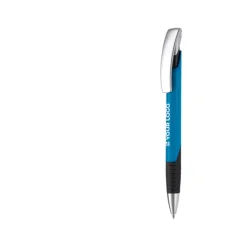 Gift Campaign Penna con impugnatura testurizzata, clip argentata e inchiostro blu></noscript> Penne Di Plastica