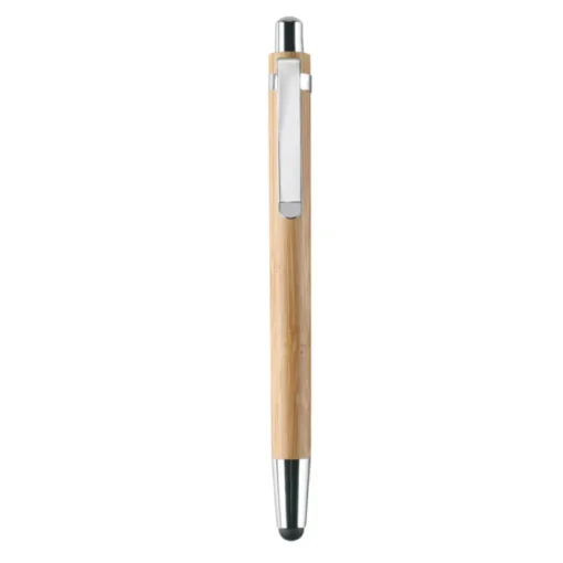 Gift Campaign Penna con inchiostro blu e Portamine con logo entrambe in Bambú> Penne Ecologiche