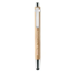 Gift Campaign Penna con inchiostro blu e Portamine con logo entrambe in Bambú></noscript> Penne Ecologiche
