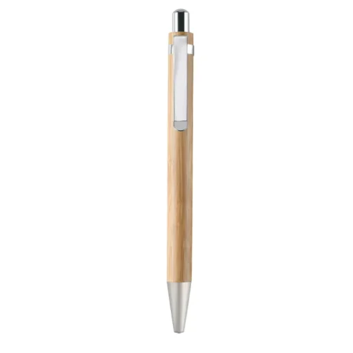 Gift Campaign Penna con inchiostro blu e Portamine con logo entrambe in Bambú> Penne Ecologiche