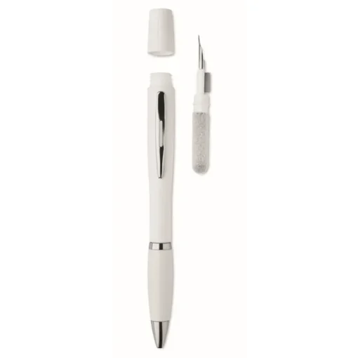 Gift Campaign Penna con inchiostro blu che include kit di pulizia per auricolari> Penne Di Plastica