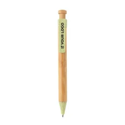 Gift Campaign Penna di bambù con meccanismo a scatto inchiostro blu ColorTip> Gadget Ecologici|Penne Ecologiche