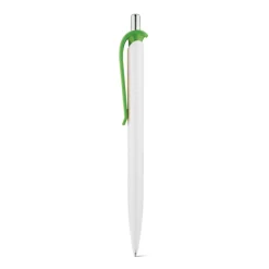 Gift Campaign Penna di plastica bianca con clip in vari colori e inchiostro blu></noscript> Penne Di Plastica