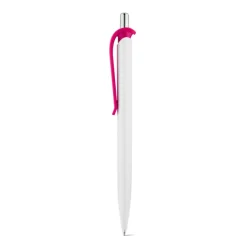 Gift Campaign Penna di plastica bianca con clip in vari colori e inchiostro blu></noscript> Penne Di Plastica