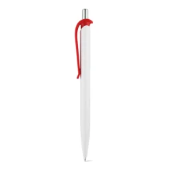 Gift Campaign Penna di plastica bianca con clip in vari colori e inchiostro blu></noscript> Penne Di Plastica
