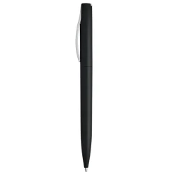 Gift Campaign Penna di plastica con finitura metallica inchiostro nero Curveclip> Penne Di Plastica