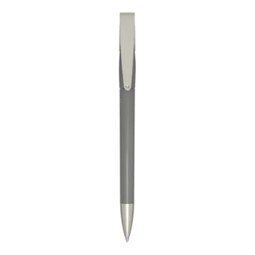 Gift Campaign Penna di plastica riciclata con clip e punta argentate, inchiostro blu> Penne Di Plastica
