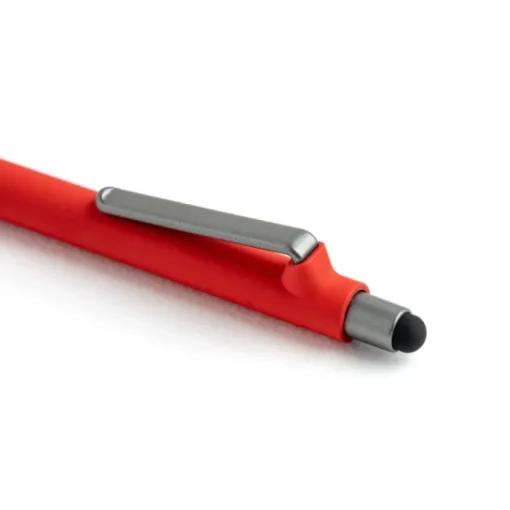 Gift Campaign Penna eco blu in plastica riutilizzabile con rivestimento gommato> Penne Ecologiche|Penne Di Plastica