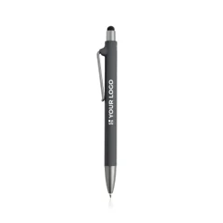 Gift Campaign Penna eco blu in plastica riutilizzabile con rivestimento gommato></noscript> Penne Ecologiche|Penne Di Plastica