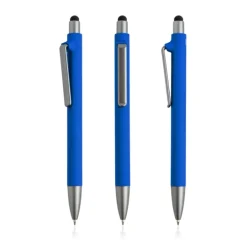Gift Campaign Penna eco blu in plastica riutilizzabile con rivestimento gommato></noscript> Penne Ecologiche|Penne Di Plastica