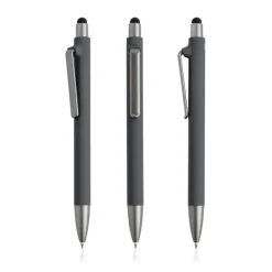 Gift Campaign Penna eco blu in plastica riutilizzabile con rivestimento gommato></noscript> Penne Ecologiche|Penne Di Plastica