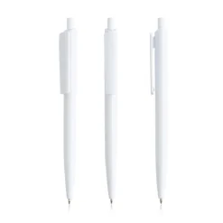 Gift Campaign Penna ecologica con corpo monocolore e clip larga con inchiostro blu> Penne Ecologiche|Penne Di Plastica