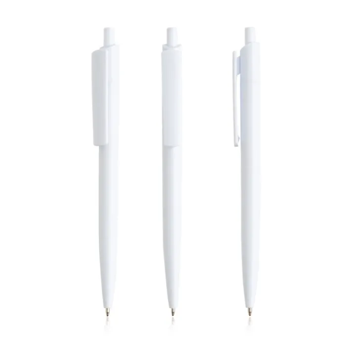 Gift Campaign Penna ecologica con corpo monocolore e clip larga con inchiostro blu> Penne Ecologiche|Penne Di Plastica