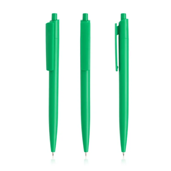 Gift Campaign Penna ecologica con corpo monocolore e clip larga con inchiostro blu> Penne Ecologiche|Penne Di Plastica